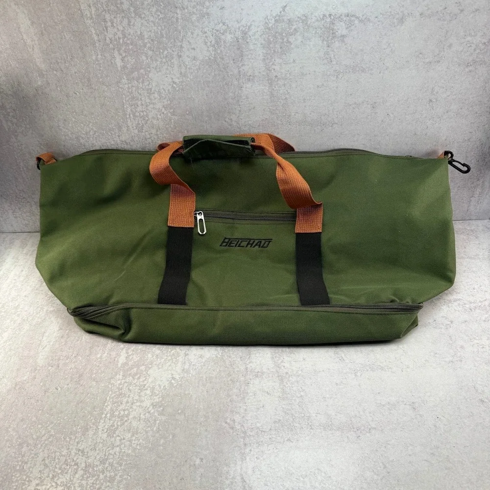 Beichad Green Shoulder Strap & Handle Duffle Bag Travel 24